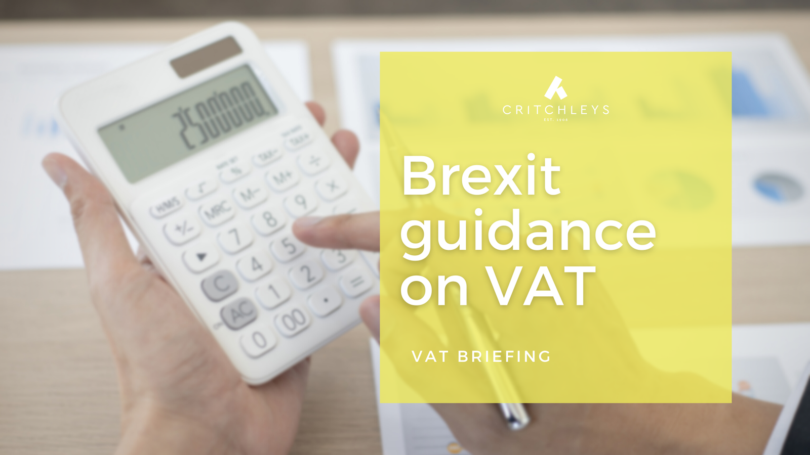 Brexit guidance on VAT