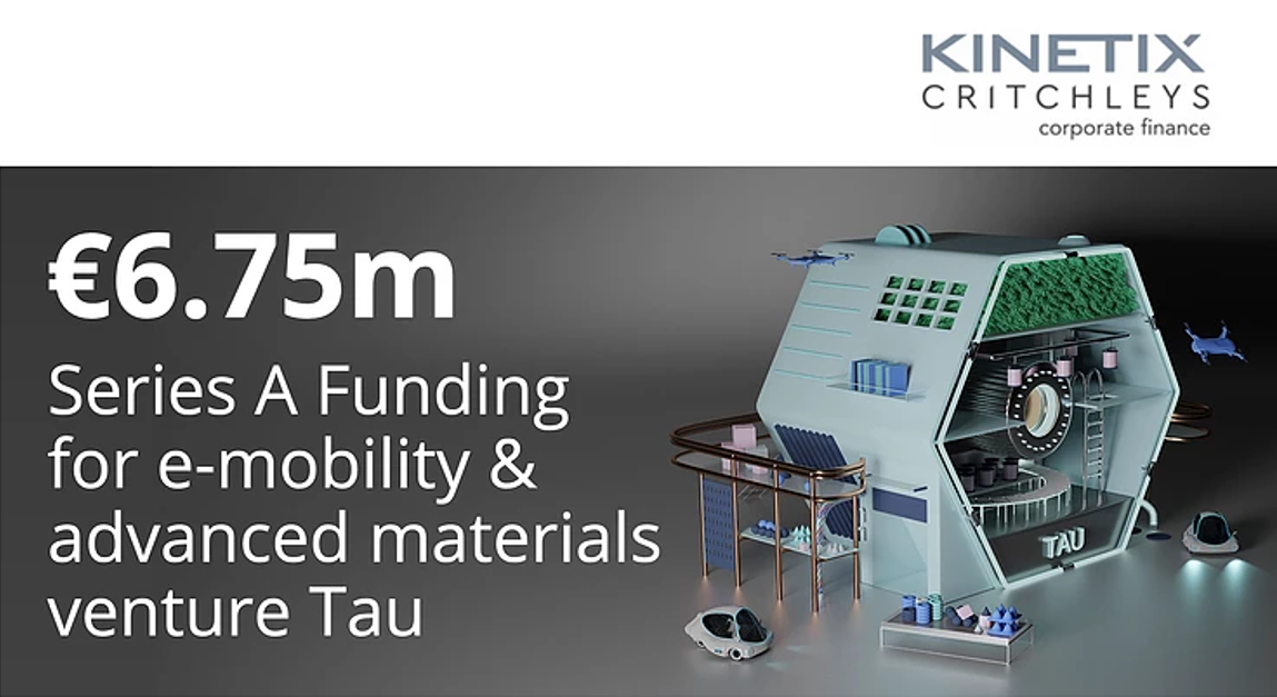 €6.75m Series A funding for Turin-based e-mobility and advanced materials venture, Tau