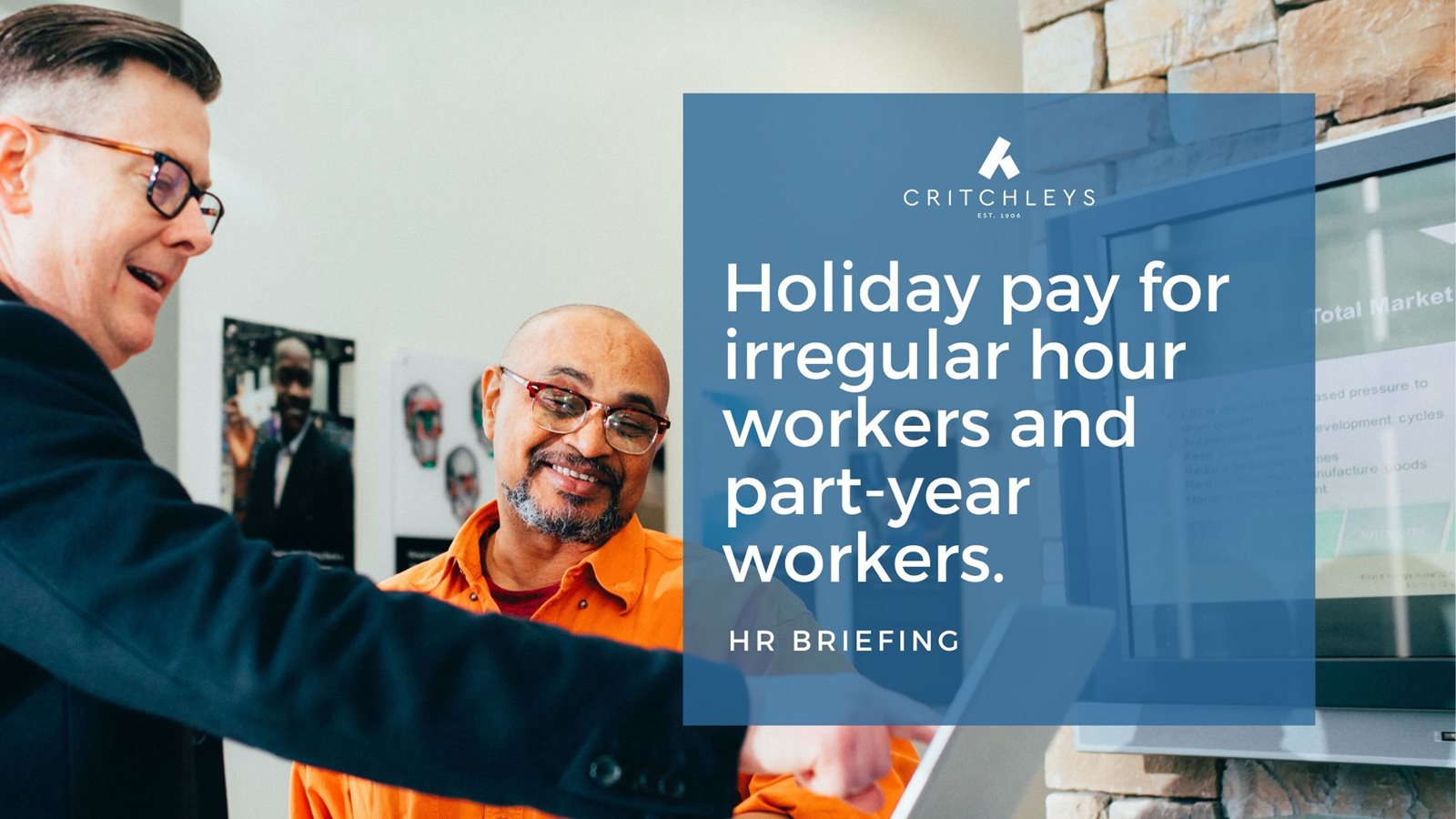 Important-Employment Law Update - Holiday pay for irregular hour workers and part-year workers